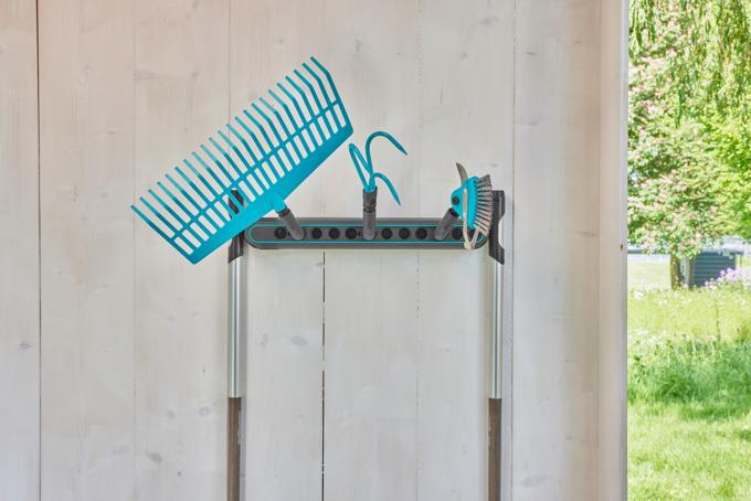 Productafbeelding Gardena combisystem compleet aanbod (hark bezem + cultivator + basisbalk Flex + steel