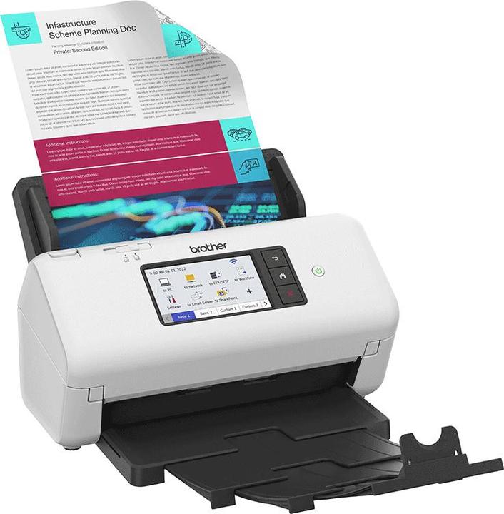 Image du produit Brother Scanner de documents professionnel ADS-4700W couleur, sans fil (LAN, USB, WLAN)