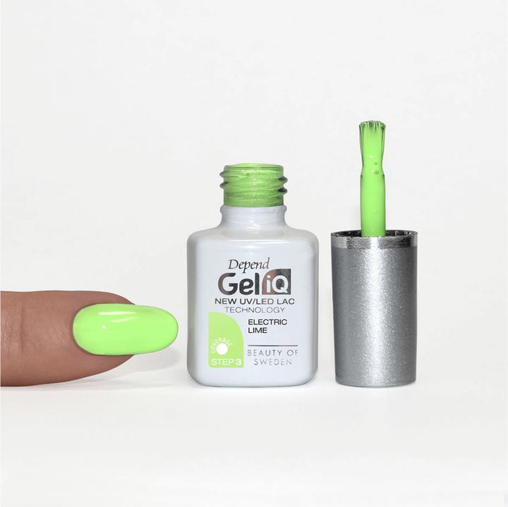 Actual product image Beter Depend Gel Iq Esmalte Electr Lime 41023 (Electric Lime, Gel-Effect Nail Polish)