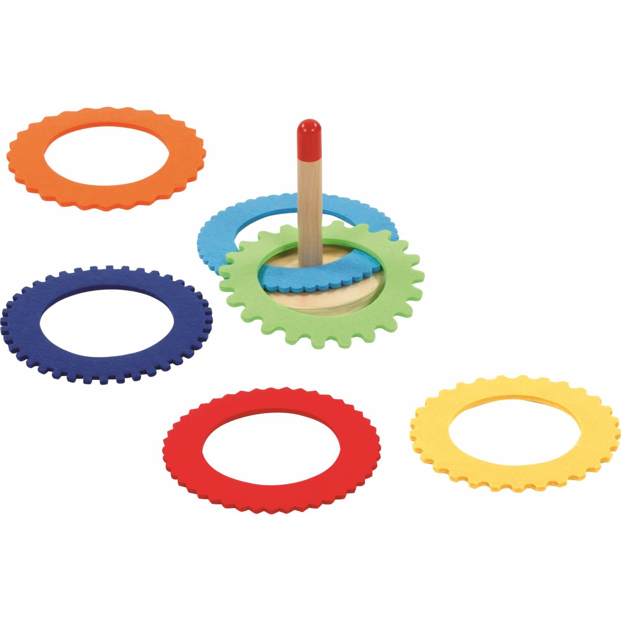 Goki Ringwurfspiel mit 6 Filzringen