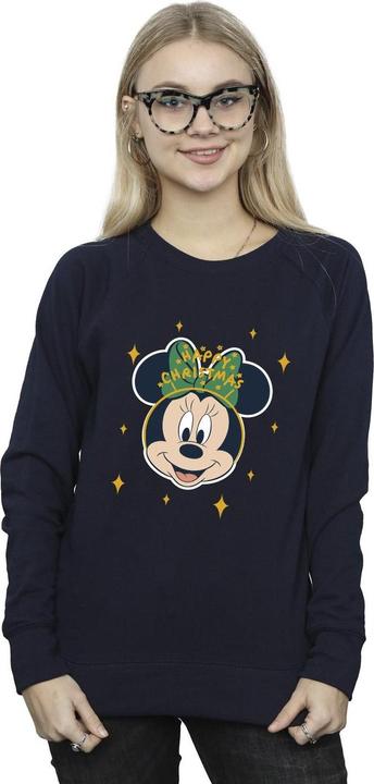 Actual product image Disney Womens/Ladies Minnie Mouse Happy Christmas Sweatshirt (XL)