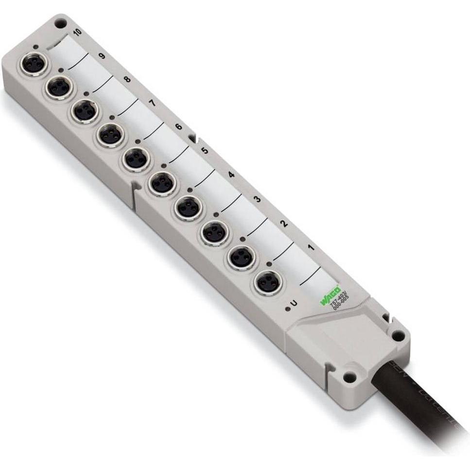 Wago Scatola sensore/attuatore passivo M8-Vert (Morsettiere), Accessori di elettronica + Alloggiamento, Grigio