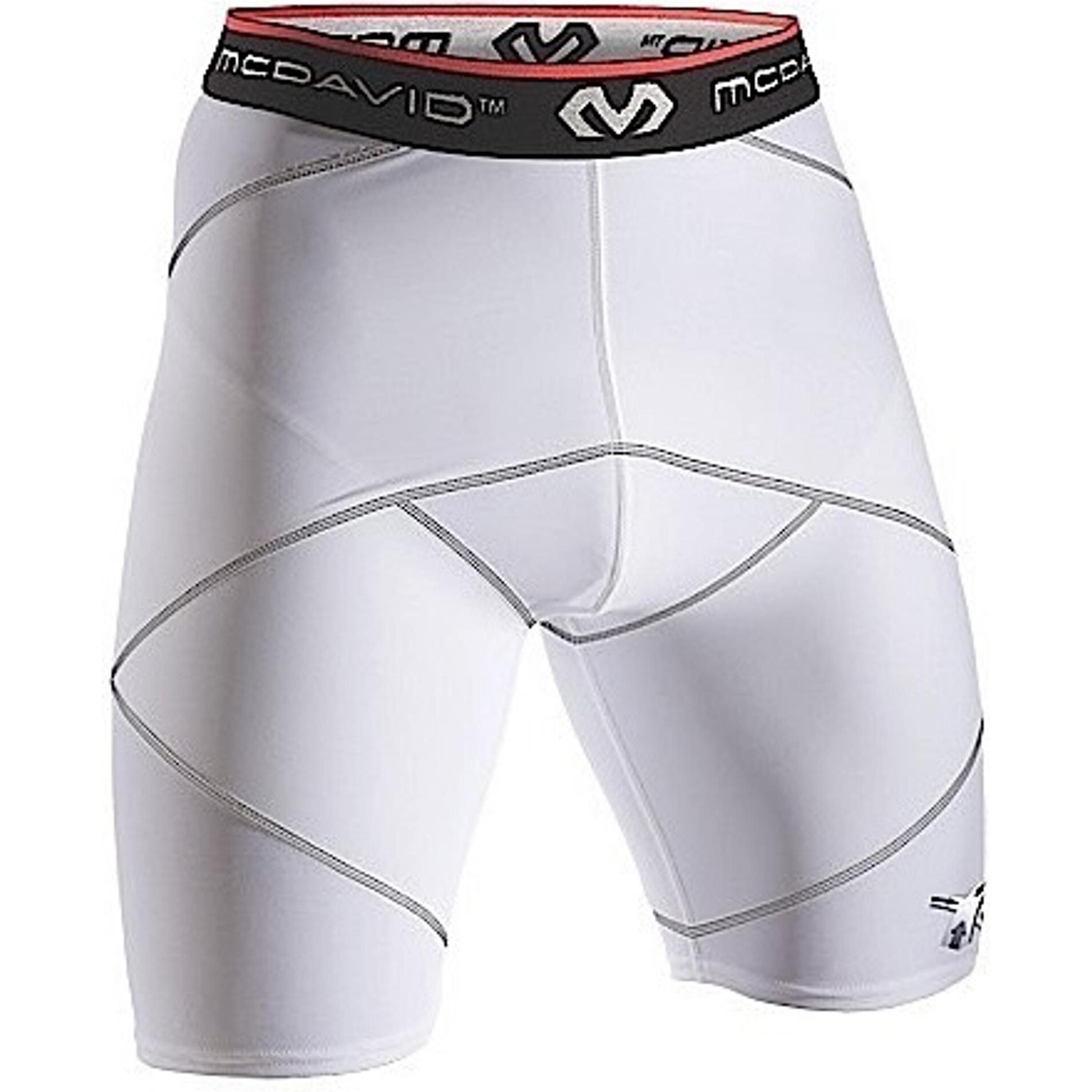 McDavid, Herren, Funktionsunterhose, Kompressionshose "Hdc" (L), Weiss, L