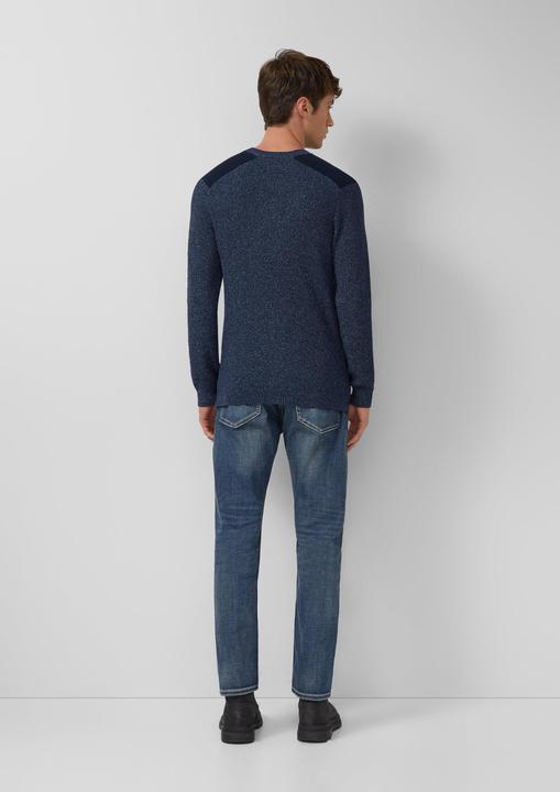 Produktbild s.Oliver Strickpullover Pullover aus Moulinégarn mit Schultereinsätzen (M)