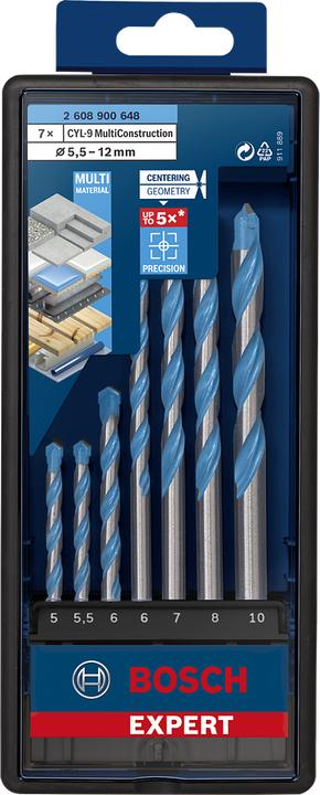 Produktbild Bosch Professional Zubehör Expert CYL-9 (5.5 mm, 5.0 mm, Ø 8.0 mm, 7.0 mm, 6.0 mm, 10.0 mm)