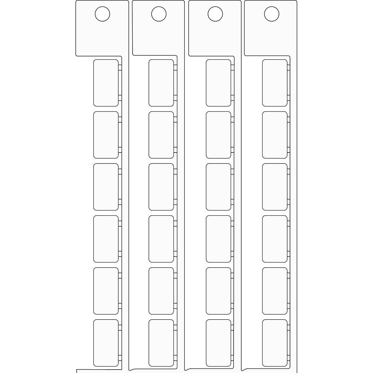 Murrplastik, Etichette, Targhetta di identificazione