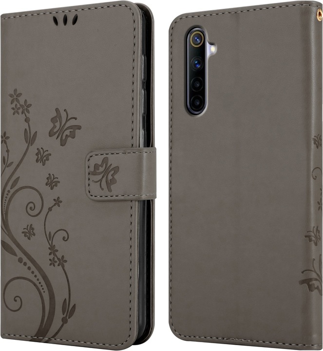 Actual product image Cadorabo Flower Book Case for Realme 6 4G / 6s (Realme 6, Realme 6s)