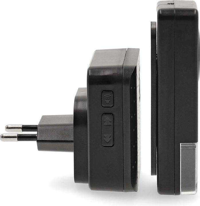 Actual product image Nedis Wireless doorbell set | Mains power supply | 100 - 240 V AC 50/60 Hz | 1x 23A 12V | Loud speaker (Funk, Radio 433 MHz, Wireless)
