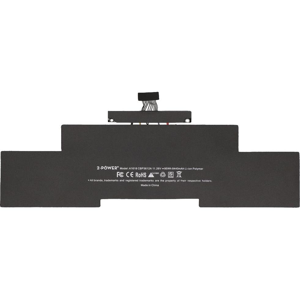 Thumbnail - 2-Power Main Battery Pack 11.26V 8440mAh (6 Zellen, 8440 mAh), Notebook Akku, Schwarz