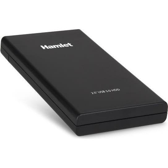 Hamlet Box Esterno USB 3.0 per HDD da 2,5' (2.5"), Case per hard disk, Nero