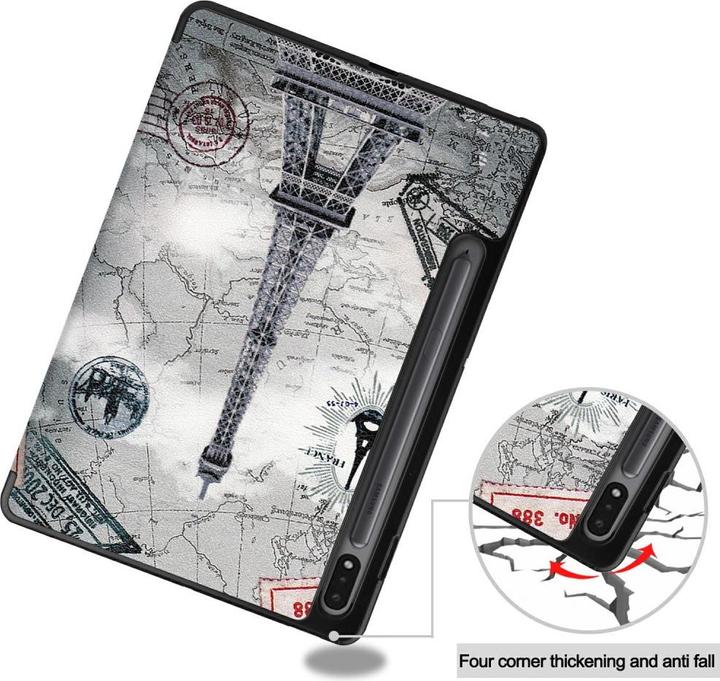 Productafbeelding Cover-Discount Galaxy Tab S7 (11.0) - Tri-fold Smart Case Parijs (Galaxy Tab S7 11.0 (2020))