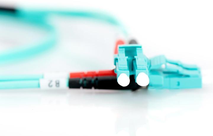 Actual product image Digitus Fiber optic patch cable LC to LC multimode 50/125 m duplex length 7m class OM3 (7 m)