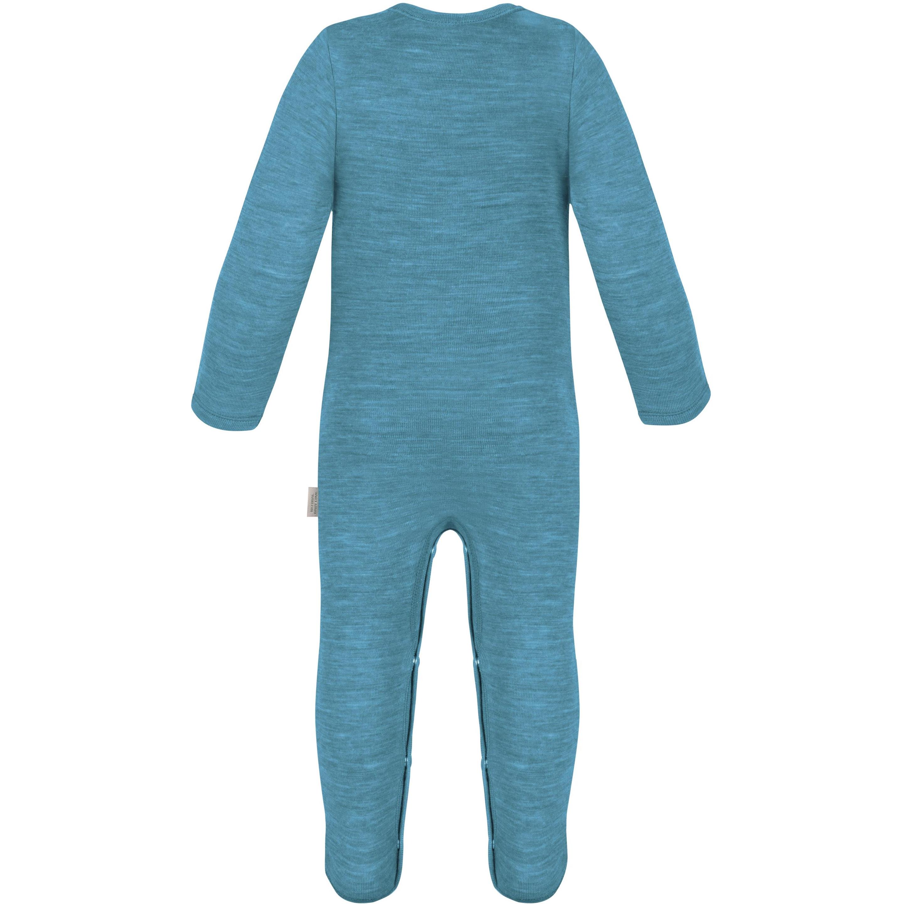 Thumbnail - Normani, Herren, Strampler, Baby Merino Strampler „Levin" - 9409, Blau, (62)
