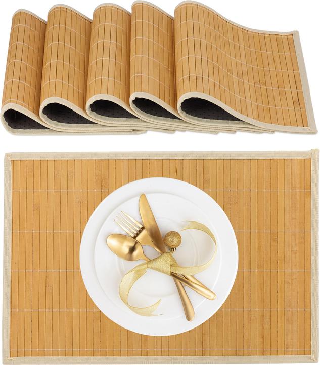Image du produit Relaxdays Lot-6 set-de-table (6 pcs, 45 x 30 cm)
