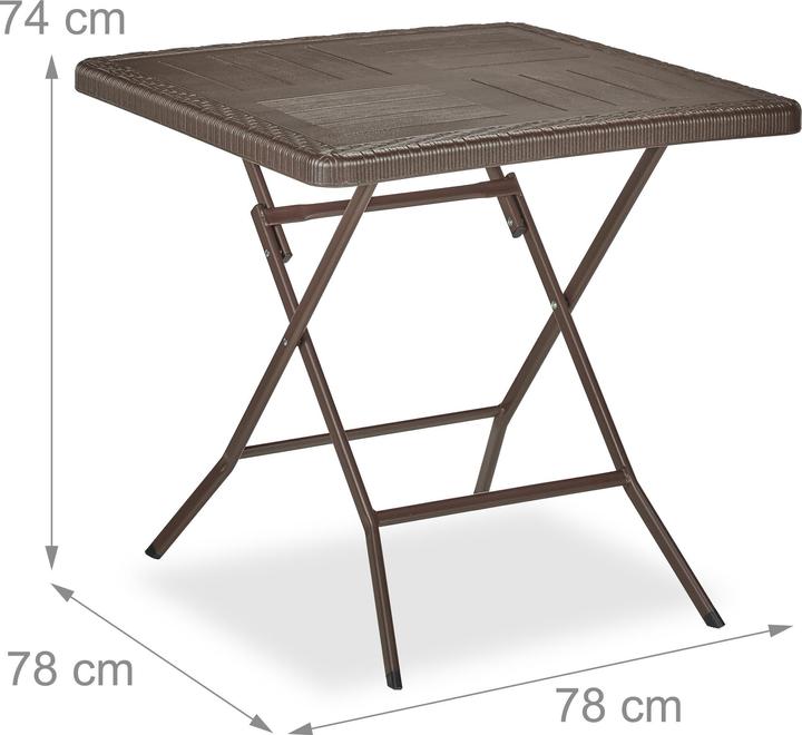 Image du produit Relaxdays Table de jardin (78 cm)