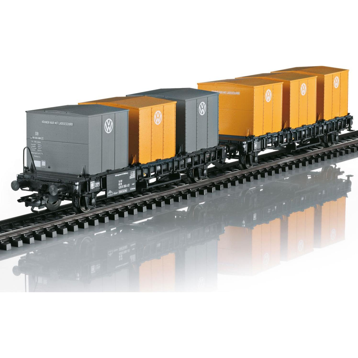 Thumbnail - Märklin 46661 H0 Behälter-Transportwagen-Paar Laabs der DB (Spur H0)
