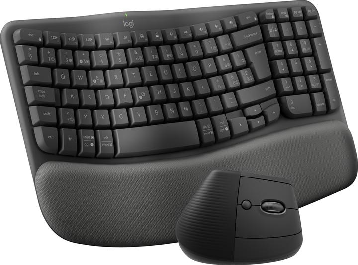 Actual product image Logitech Wave Keys + Lift Combo (Bluetooth, Schweiz, Kabellos (CH, Wireless)