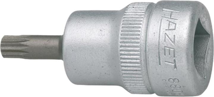 Actual product image HAZET Screwdriver socket 8808-5 ∙ Square, hollow 10 mm (3/8 inch) ∙ Internal serration profile XZN …