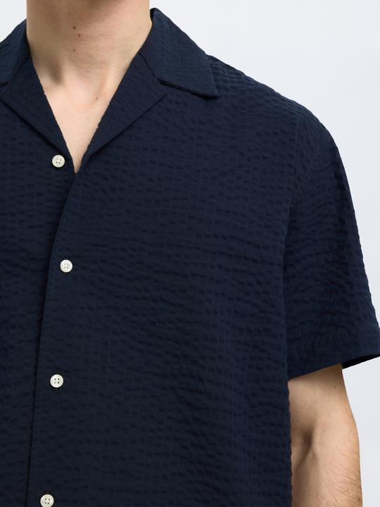 Image du produit Selected Seersucker Kurzarmhemd (S)