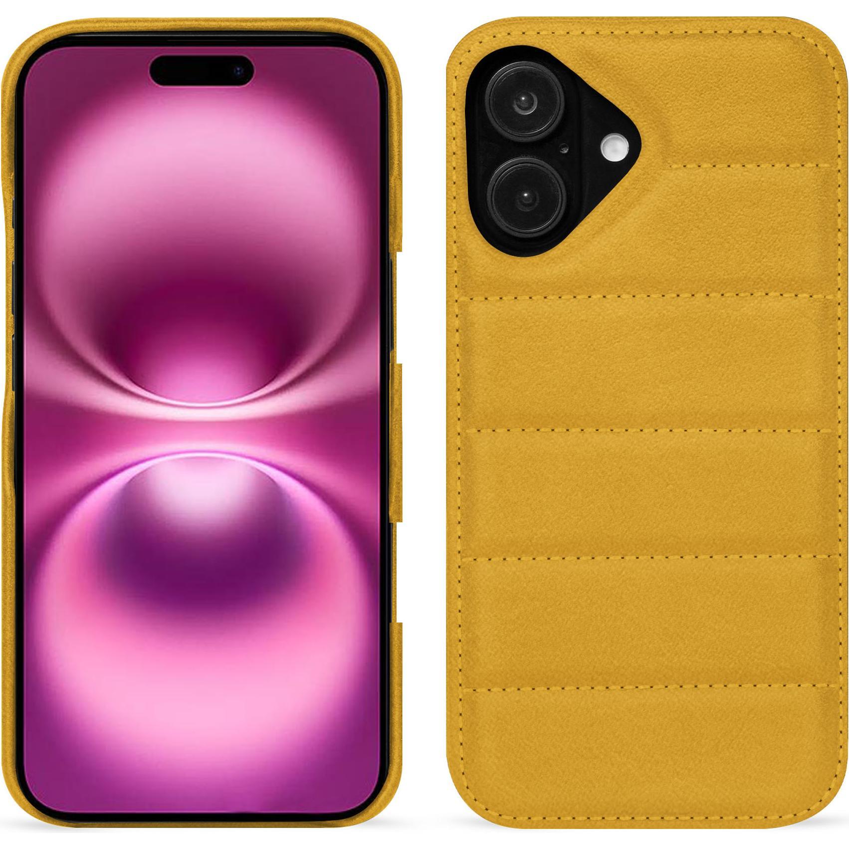 Noreve Lederschutzhülle (Apple iPhone 16 Plus), Smartphone Hülle, Orange