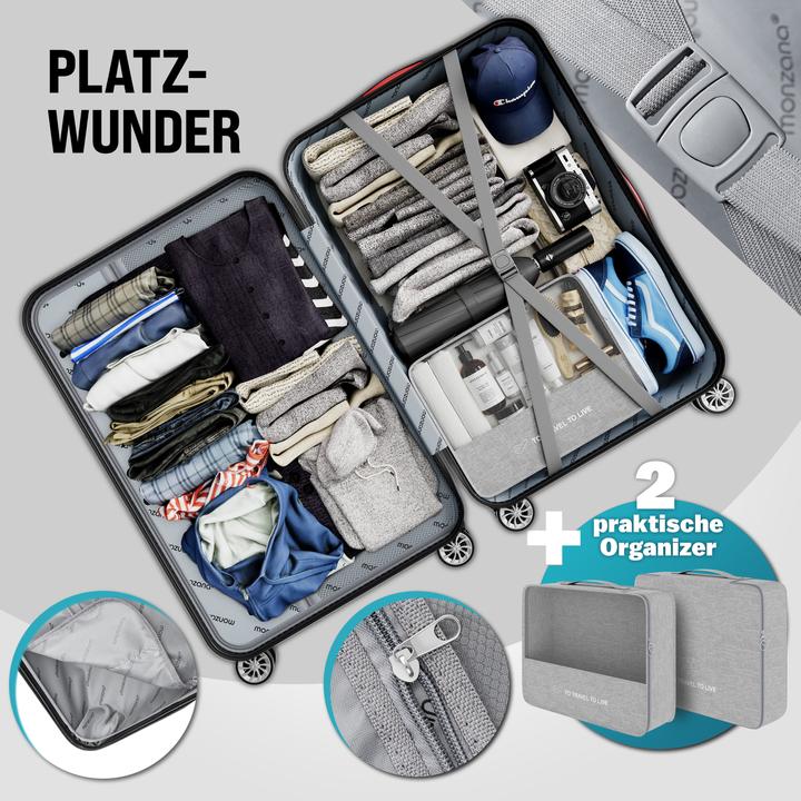 Image du produit Monzana Valise rigide Serrure TSA Lot de 3