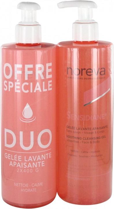 Noreva Sensidiane Soothing Cleansing Gel 400g - Pack of 2 (Reinigungsgel)