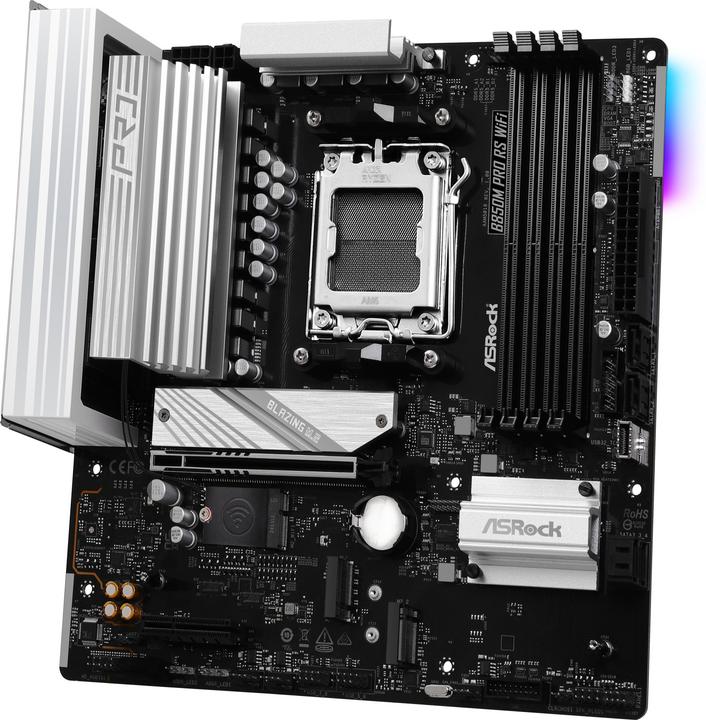 Actual product image AsRock B850M Pro RS WiFi (AM5, AMD B850, mATX)