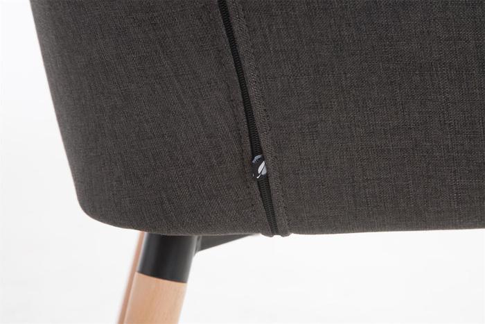 Produktbild Swisshandel24 Stuhl Florian Stoff Natura, dunkelgrau