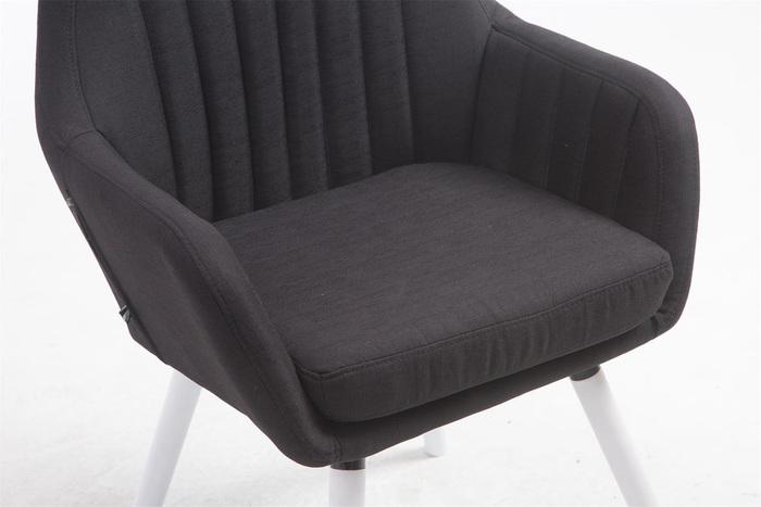 Produktbild Swisshandel24 Stuhl Florian Stoff Weiss