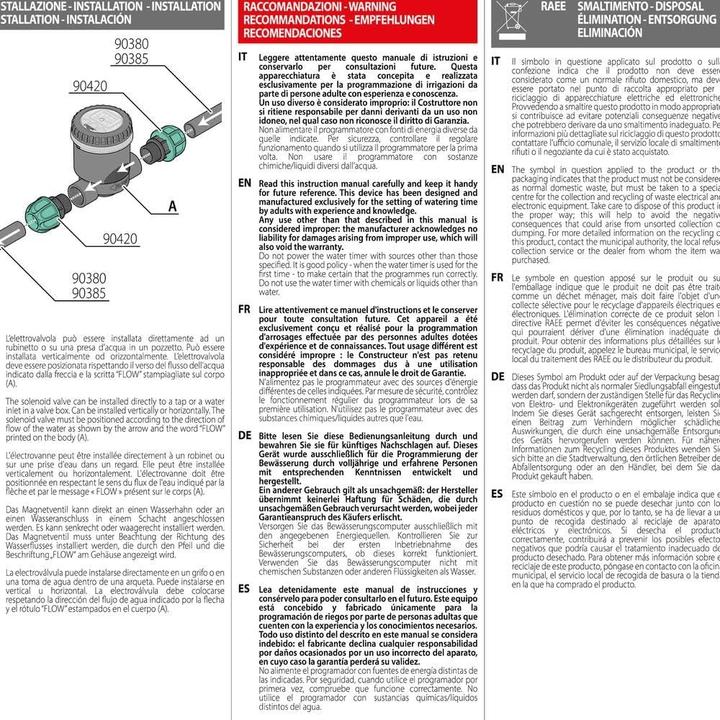 Actual product image Claber 1" Programmable solenoid valve (Irrigation computer)