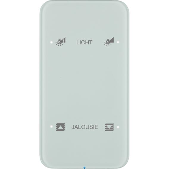 Berker, Wandleuchte + Deckenleuchte, Teclado Touch Sensor confort configurado, 2 fases, serie R.1 de hager, blanco polar