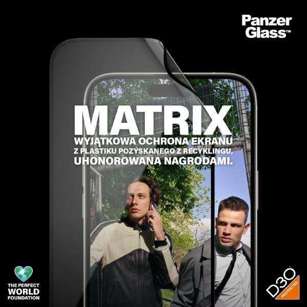 Produktbild PanzerGlass MATRIX Screen Protector with D3O Ultra-Wide Fit (1 Stk., Apple iPhone 15 Plus)