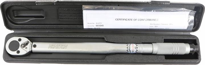 Image du produit Honiton KLUCZ DYN. 1/2" 42-210Nm (1/2", 42 Nm, 210 Nm)