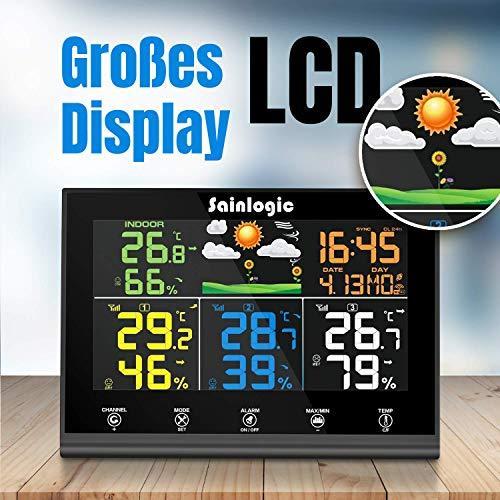 Produktbild Sainlogic Funk Wetterstation mit 3 Aussensensoren