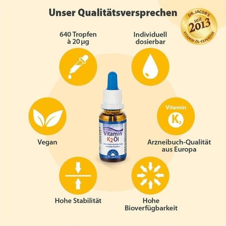 Produktbild Dr. Jacob's min K2 MK7 Oel (1 Stück, Öl, 59 g)