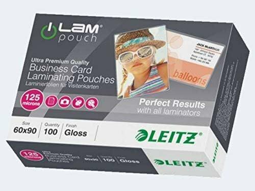 Actual product image Leitz Laminating foil pouch 60x90mm (60 x 90 mm, 100 pcs., 125 µm)
