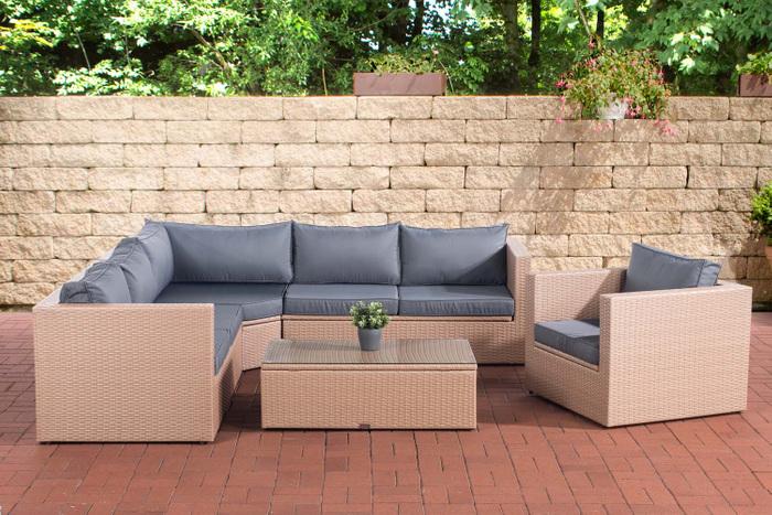Image du produit Swisshandel24 Ensemble de jardin Tibera gris fer, sable