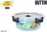 Actual product image Quttin round lunch box with lid empty 17x7.1cm