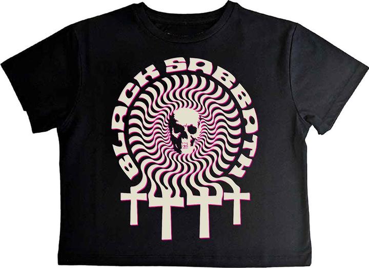 Image du produit Black Sabbath Hypnotic Skull Crop Top (Girlie) (M)