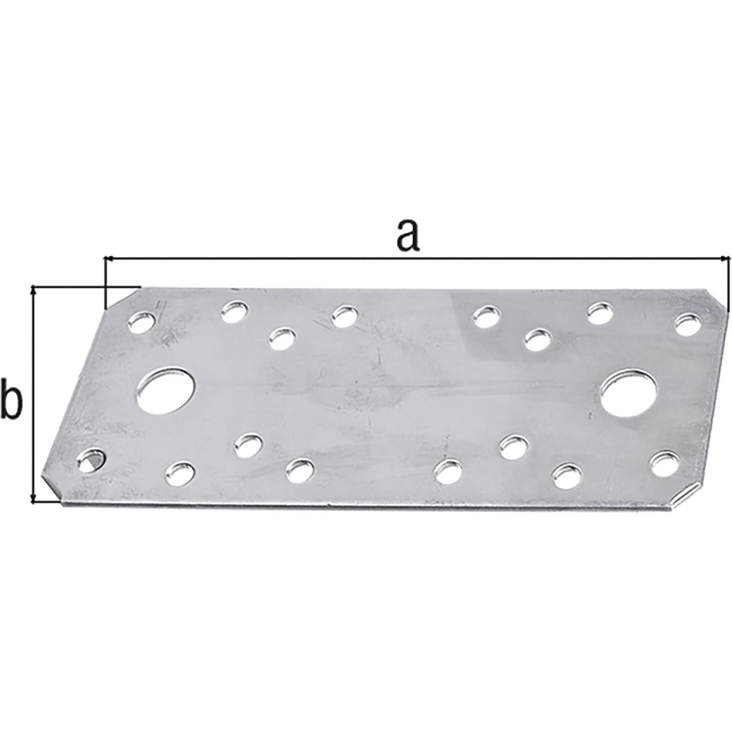 Thumbnail - Promat, Baubeschläge + Holzverbinder, Flachverbinder 2.5x35x 96mm Stahl sendzimirverzinkt mit CE-Kennzeichnung (Flachver...