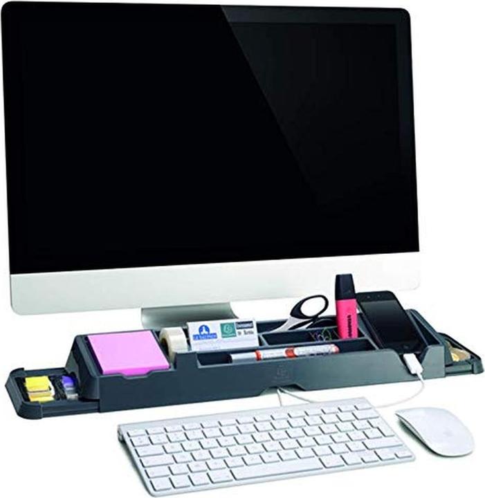 Produktbild Exacompta Classic bureau-organizer, 48,10 x 11,50 x 5,60 cm, muisgrijs, glanzend, 6 stuks