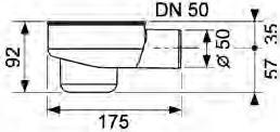 Produktbild TECE TECEdrainline Ablauf norm, mit seitlicher Auslauf, DN 50 (Ablaufgarnitur)
