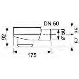 Thumbnail - TECE, Siphon, TECEdrainline Ablauf norm, mit seitlicher Auslauf, DN 50 (Ablaufgarnitur)