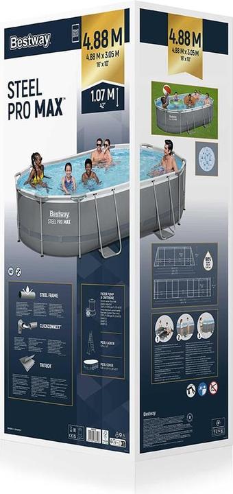 Image du produit Bestway Pool Steel Pro Max 488 x 305 x 107