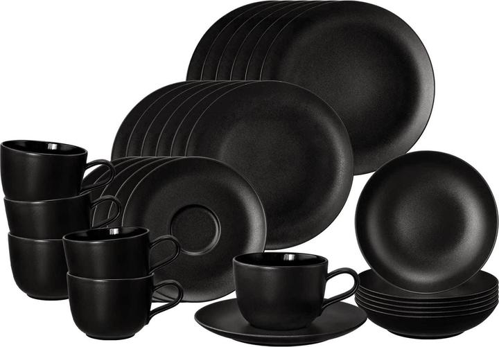 Seltmann Liberty Velvet Black Kombiservice (30 Stk.)