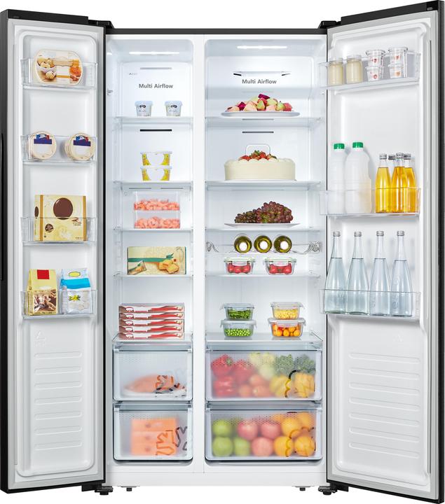 Immagine prodotto Hisense RS677N4BFD Frigorifero Side-by-Side Combinato Freestanding D, Acciaio inox (519 l)