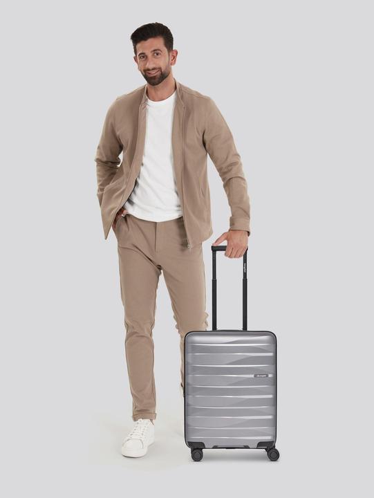 Immagine prodotto Bergpfeil Trolley da viaggio a 4 ruote per cabina S 55 cm con piega ad espansione (44 l)