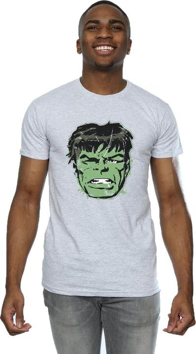 Immagine prodotto Incredible Hulk Distressed Face Maglietta Uomo (S)