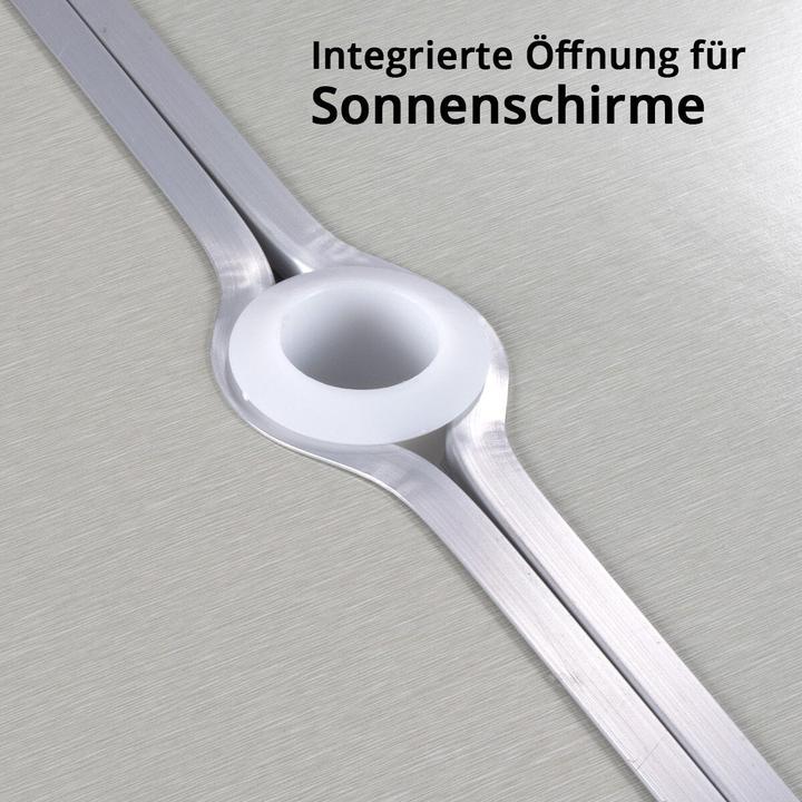 Image du produit Stahlwerk Table de camping avec chaises Set de table pliante en aluminium