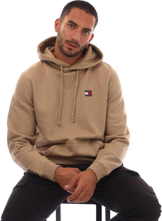 Actual product image Tommy Hilfiger Mens Badge Drawstring Hoodie (M)
